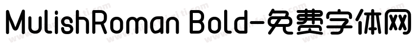 MulishRoman Bold字体转换